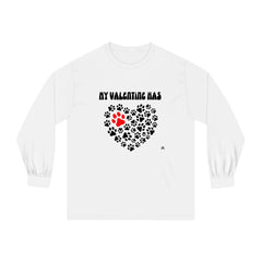 My Valentine Has Paws Long Sleeve T-Shirt