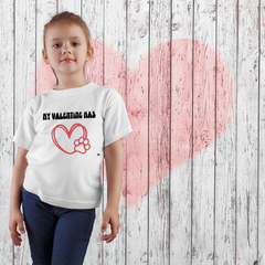 My Valentine Has Paws Heart-n-Paws Kids Heavy Cotton™ Tee